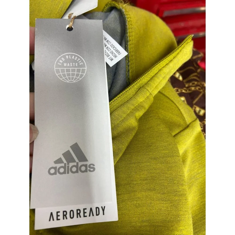 Adidas Men’s Aeroready Pulse Olive Training Quarter Zip Size XS Pullover Sweatsh